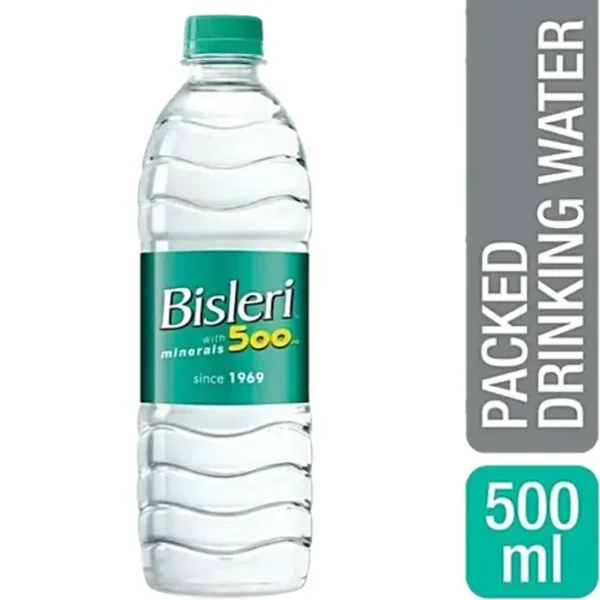 Bisleri Water bottle added with minerals Pack of 500ml