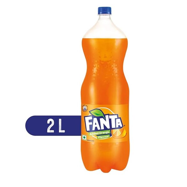 FANTA®️ Orange Flavored Cold Drink | Soft Drink with Added Orange Flavour| Recyclable PET Bottle, 2 L