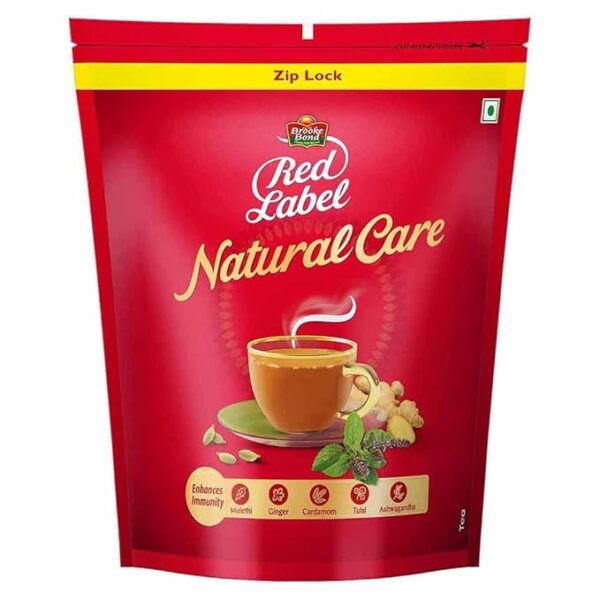 Red Label Natural Care Tea,Chai Made With 5 Ayurvedic Herbs,1 Kg,Ginger Tea