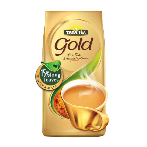 Tata Tea Gold 500 gram, Premium Assam teas with Gently Rolled Aromatic Long Leaves, Rich & Aromatic Chai, Black Tea