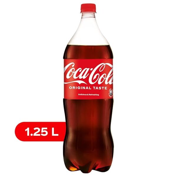 Coca-Cola Original Taste Soft Drink Pet Bottle, 1.25 L - Original, Cola