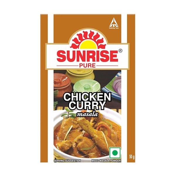 Sunrise Pure Chicken Curry Masala Spice Powder Pouch, 50 g