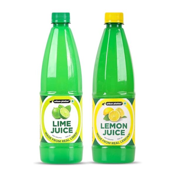 Urban Platter Combo of Lemon Juice and Lime Juice, 700ml