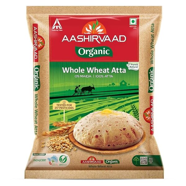 Nature's Superfoods Aashirvaad Organic Atta, 5kg