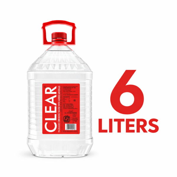 CLEAR Premium Drinking Water with Added Minerals 6 Ltr