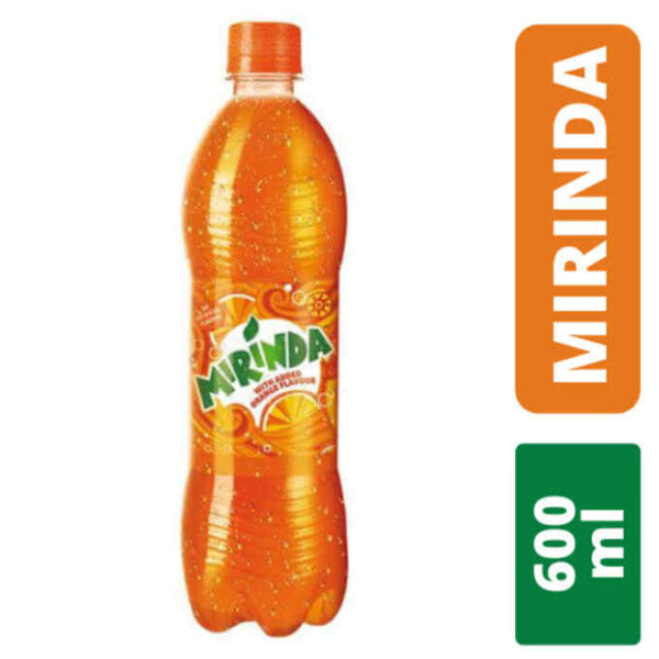 Mirinda Orange Soft Drink, 600 Ml