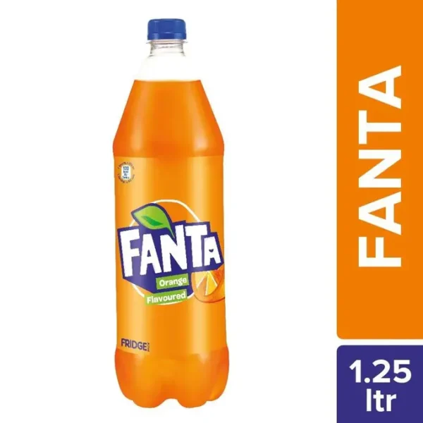Fanta Orange Soft Drink, 1.25L PET Bottle