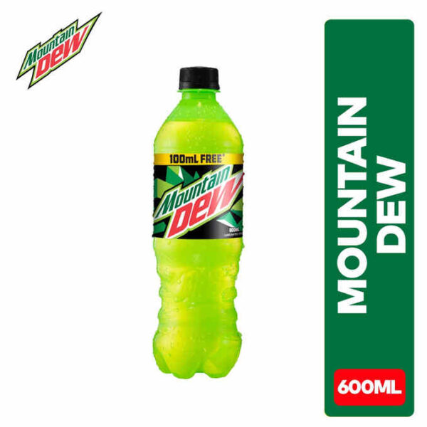 Mountain Dew Soft Drink, 600 ml.
