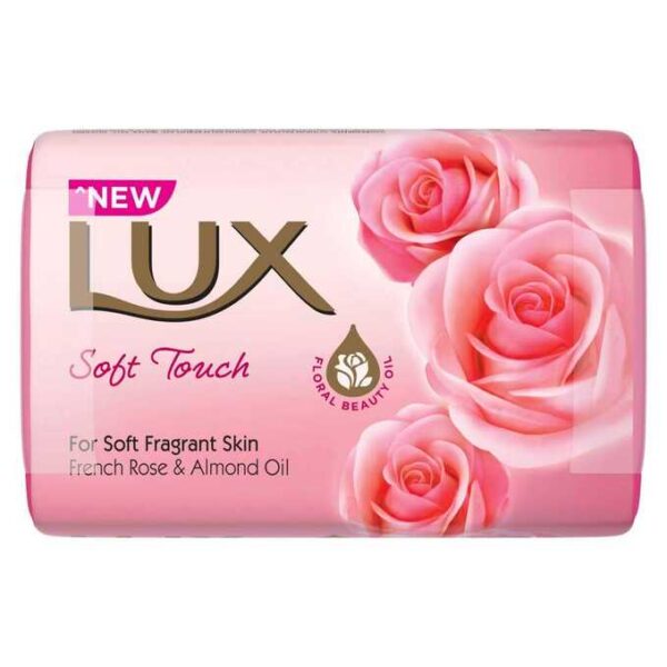 LUX Rose & amp; Vitamin E Soap, Bathing Soap With Floral Fragrance, Soft, Moisturized And Glowing Skin, 100 g