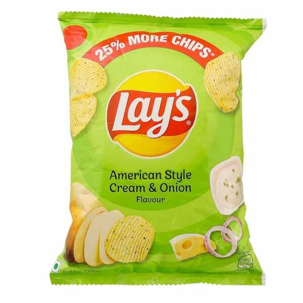 Lays Potato Chips - American Style Cream & Onion