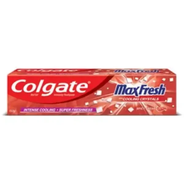 Colgate MaxFresh Bad Breath Treatment Toothpaste, Red Gel Paste with Menthol for Super Fresh Breath, 150g